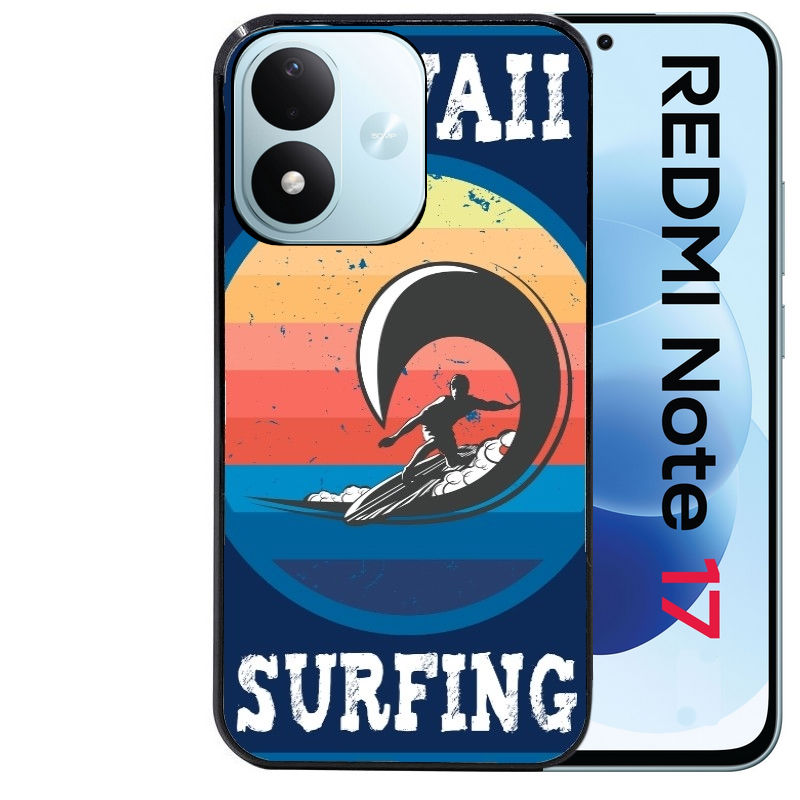 Coque pour Redmi Note 17 et PRO 4G 5G Max hawaii surf