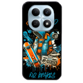Coque noire taperso pour POCO M8 5G et PRO 5G avec motif skate board protection antichoc personnalisée