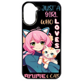 Coque noire taperso pour Redmi A5 4G avec motif anime et chat protection antichoc personnalisée