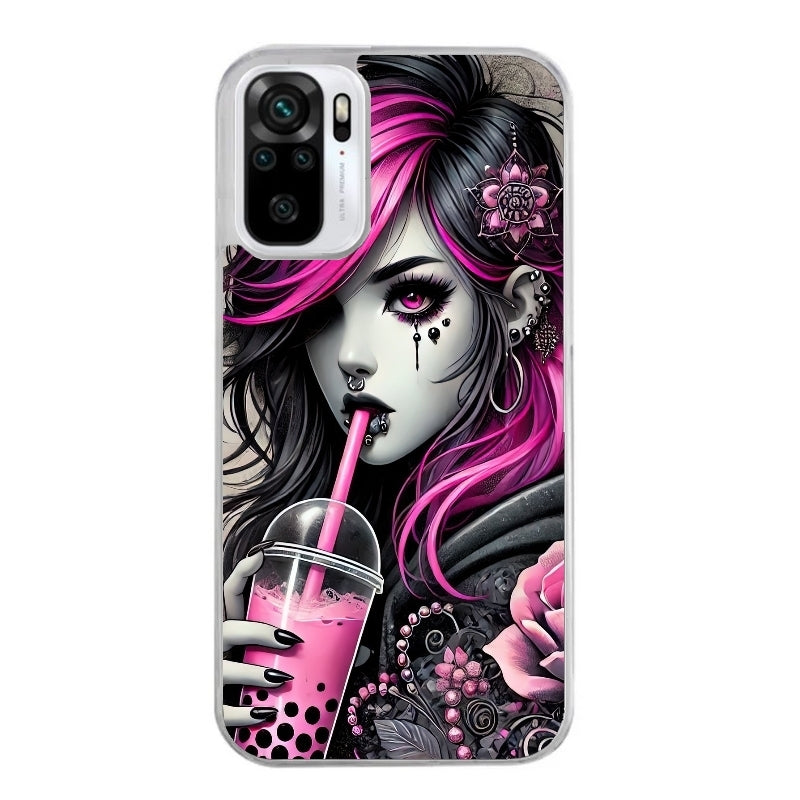 Coque taperso pour Redmi Note 10 4G 5G PRO 10S avec motif anime et gothic boba protection antichoc personnalisée