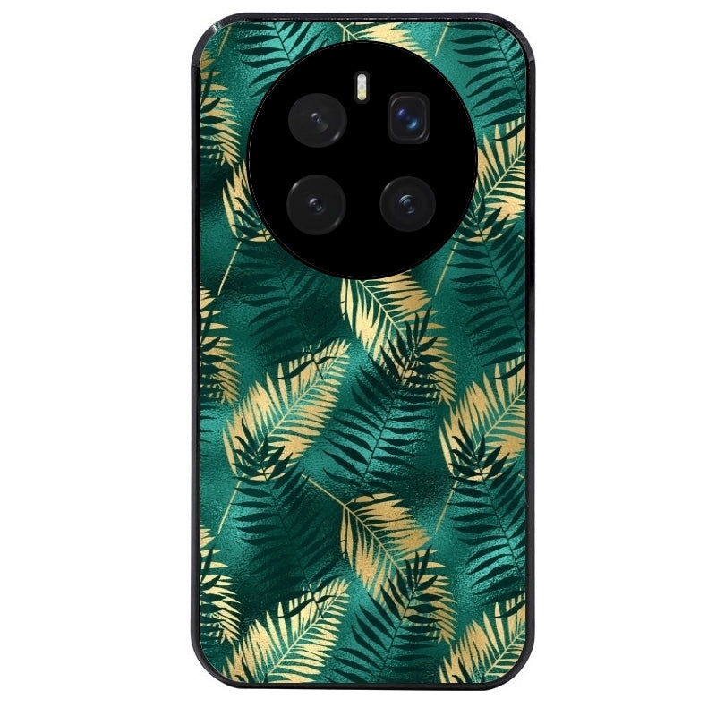 Coque noire taperso pour Magic 7 LITE et PRO avec motif palmier vert protection antichoc personnalisée