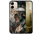 Coque noire taperso pour OPPO A6 A6X 4G et 5G avec motif spartan guerrier protection antichoc personnalisée