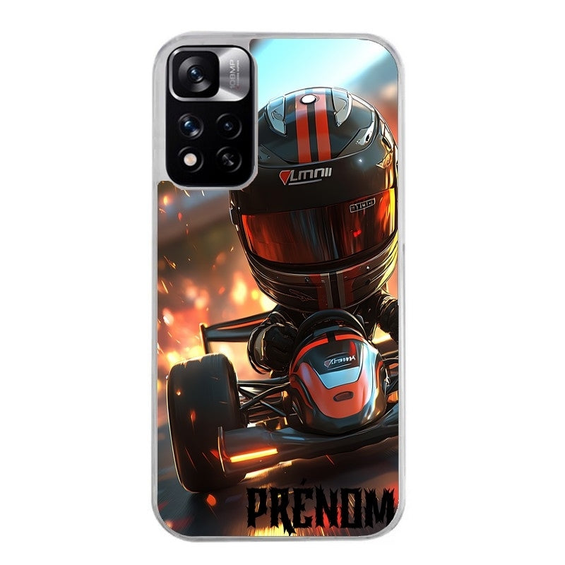 Coque taperso pour Redmi Note 12 4G 5G PRO 4G avec motif karting f1 personnalisee protection antichoc personnalisée