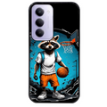 Coque noire taperso pour Redmi 15 4G et 5G avec motif basket racoon protection antichoc personnalisée