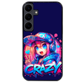 Coque noire taperso pour galaxy A06 A16 A26 A36 A56 avec motif anime crazy protection antichoc personnalisée
