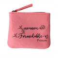 Porte monnaie personnalisé nounou formidable en feutrine en feutrine