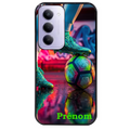 Coque noire taperso pour Redmi 15 4G et 5G avec motif foot controle personnalisee protection antichoc personnalisée