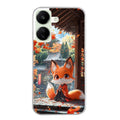 Coque taperso pour POCO C65 4G avec motif renard et fox anime protection antichoc personnalisée