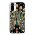 Coque taperso pour Redmi Note 10 4G 5G PRO 10S avec motif paon mandala protection antichoc personnalisée