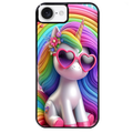 Coque noire taperso pour Iphone 17 17E AIR MAX PRO avec motif licorne pop art protection antichoc personnalisée