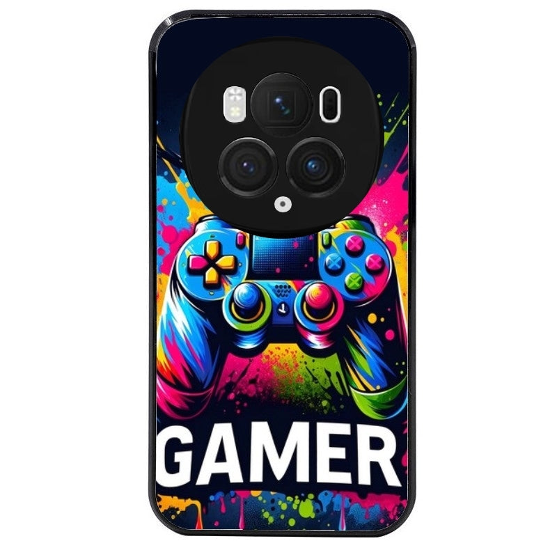 Coque noire taperso pour Magic 5 6 LITE et PRO avec motif gamer protection antichoc personnalisée