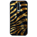 Coque noire taperso pour OPPO Reno 2 et 2Z avec motif zebre gold protection antichoc personnalisée