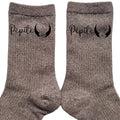 Chaussettes paillettes bronze motif pépite