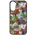 Coque noire taperso pour Redmi A5 4G avec motif tag et graffiti protection antichoc personnalisée