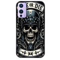 Coque noire taperso pour OnePlus 9 et 9 PRO avec motif mort motard protection antichoc personnalisée
