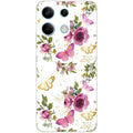 Coque taperso pour POCO M6 PRO 4G avec motif fleur et papillon protection antichoc personnalisée