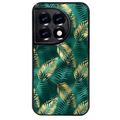 Coque noire taperso pour OnePlus 11 et 12 avec motif palmier vert protection antichoc personnalisée
