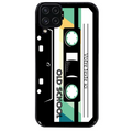 Coque noire taperso pour galaxy A22 A32 A52 A52S 4G 5G  personnalisable avec motif cassette vintage protection antichoc personnalisée