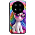 Coque noire taperso pour Magic 7 LITE et PRO avec motif licorne pop art protection antichoc personnalisée