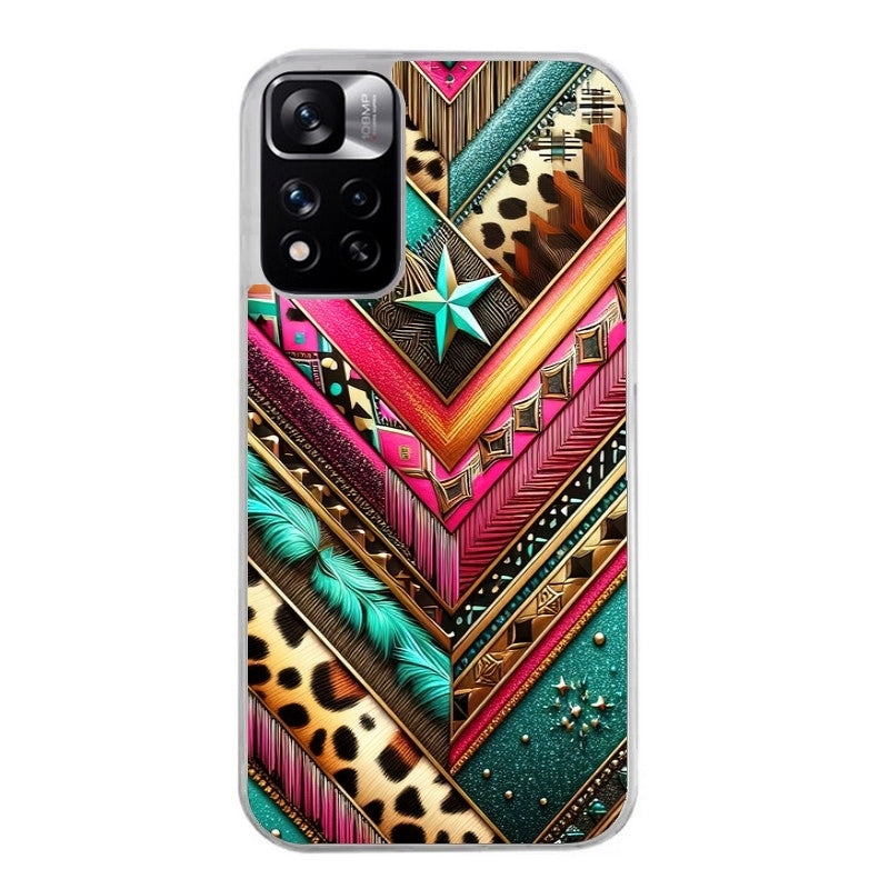 Coque taperso pour Redmi Note 12 4G 5G PRO 4G avec motif chevron texas protection antichoc personnalisée