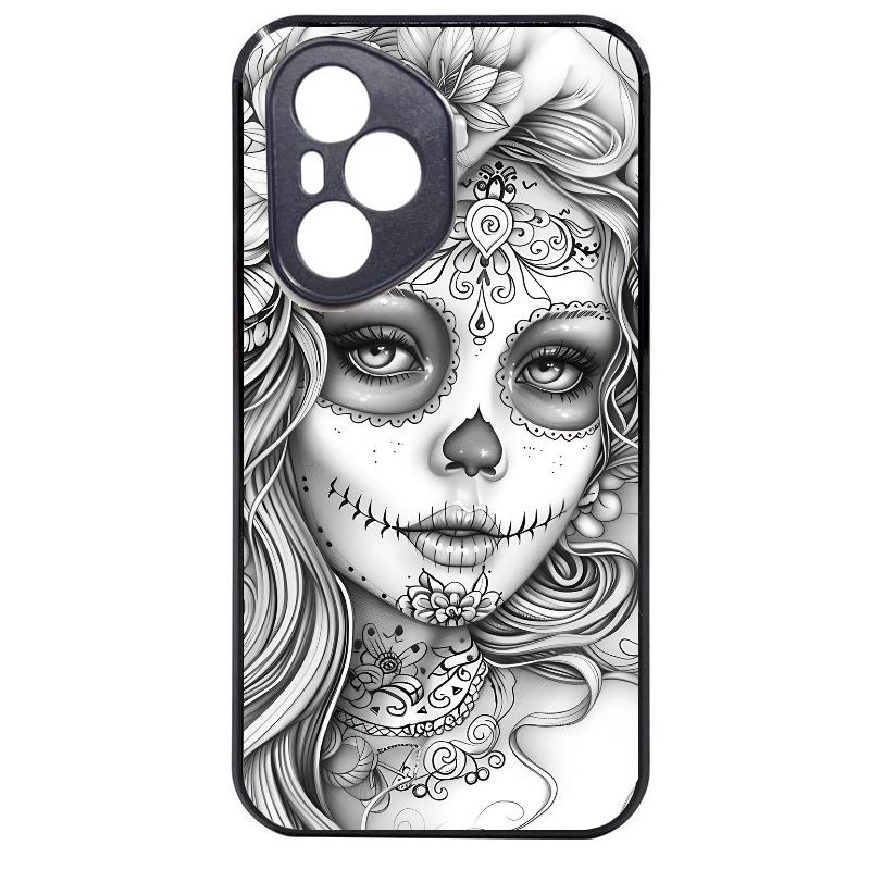 Coque noire taperso pour Honor 400 et Lite Pro Smart avec motif mort calavera tatoo protection antichoc personnalisée