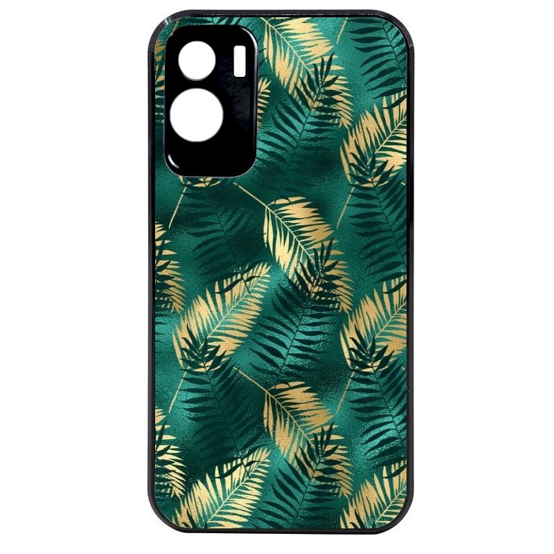 Coque noire taperso pour Honor 70 LITE 90 et LITE avec motif palmier vert protection antichoc personnalisée