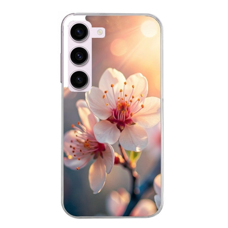 Coque taperso pour Galaxy A13 4G et 5G A23 A53 avec motif fleur de cerisier protection antichoc personnalisée