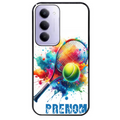 Coque noire taperso pour Redmi 15 4G et 5G avec motif tennis raquette personnalisee protection antichoc personnalisée