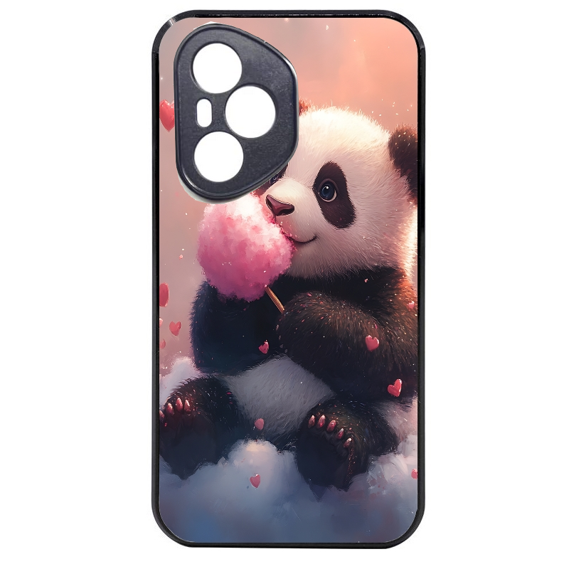 Coque noire taperso pour Honor 400 et Lite Pro Smart avec motif panda bonbon protection antichoc personnalisée