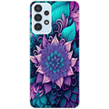 Coque taperso pour Galaxy A13 4G et 5G A23 A53 avec motif tropical mandala et fleur violet protection antichoc personnalisée