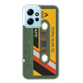 Coque taperso pour Redmi Note 12 4G 5G PRO 4G personnalisable avec motif cassette kaki protection antichoc personnalisée