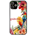 Coque noire taperso pour OPPO A5 PRO 4G et 5G avec motif perroquet personnalisee protection antichoc personnalisée