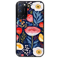 Coque noire taperso pour OPPO Reno 8 LITE avec motif fleur coquelicot protection antichoc personnalisée