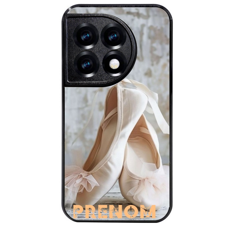 Coque noire taperso pour OnePlus 11 et 12 avec motif ballerine danse personnalisee protection antichoc personnalisée
