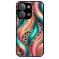 Coque noire taperso pour POCO C85 avec motif effet fourrure leopard 2 protection antichoc personnalisée