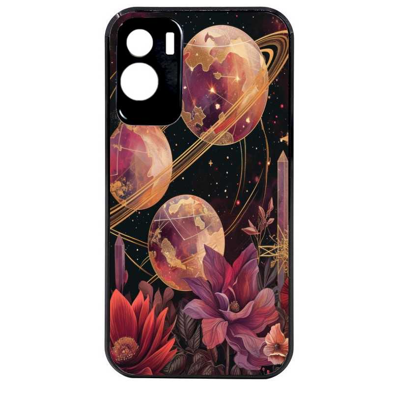 Coque noire taperso pour Honor 70 LITE 90 et LITE avec motif astro et fleurs protection antichoc personnalisée