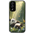 Coque noire taperso pour OnePlus Nord 5 avec motif panda bambou protection antichoc personnalisée