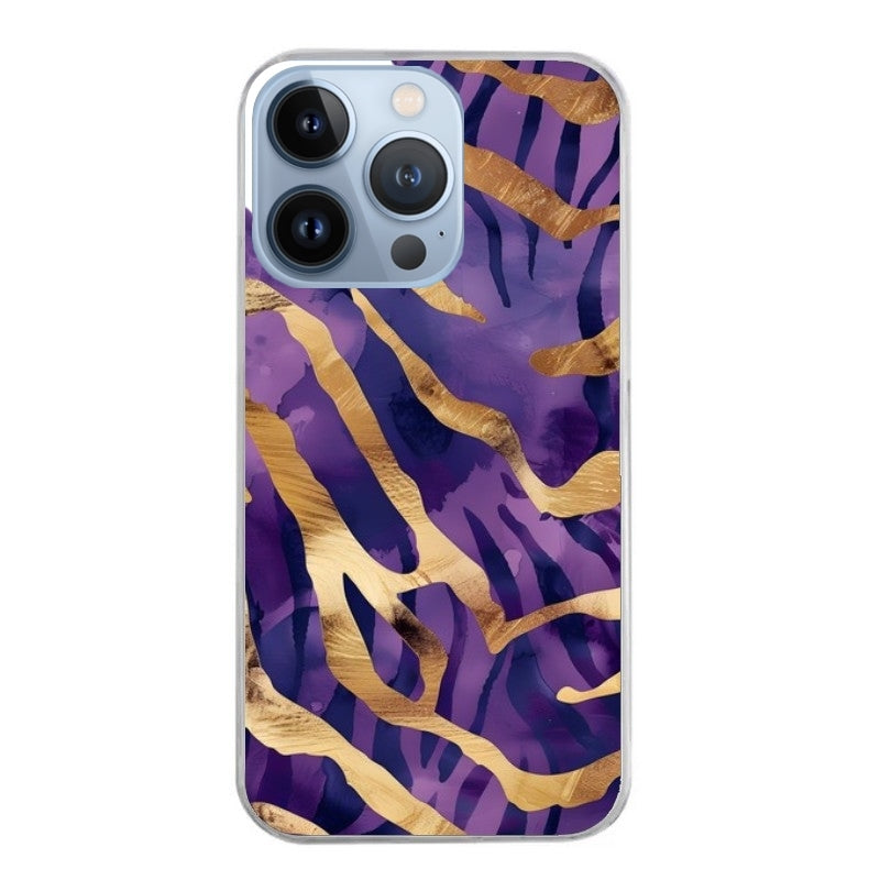 Coque taperso pour Iphone 11 et PRO PRO MAX avec motif zebre violet protection antichoc personnalisée