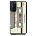 Coque noire taperso pour OPPO A72 4G avec motif cassette grise personnalisable protection antichoc personnalisée