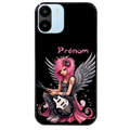Coque noire taperso pour Redmi A1 et A2 avec motif fee rock personnalisee protection antichoc personnalisée