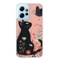 Coque taperso pour Redmi Note 12 4G 5G PRO 4G avec motif chat papillon 2 protection antichoc personnalisée