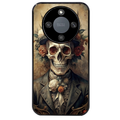 Coque noire taperso pour Magic 5 6 LITE et PRO avec motif tete de mort chapeau protection antichoc personnalisée