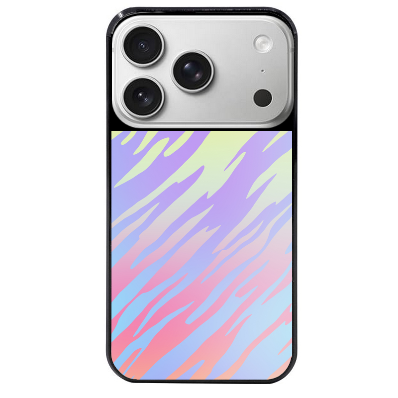 Coque noire taperso pour Iphone 17 17E AIR MAX PRO avec motif zebre pastel protection antichoc personnalisée