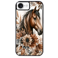 Coque noire taperso pour Iphone 17 17E AIR MAX PRO avec motif cheval automne protection antichoc personnalisée