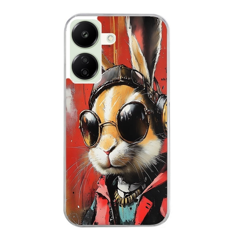 Coque taperso pour POCO C65 4G avec motif lapin tag protection antichoc personnalisée