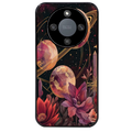 Coque noire taperso pour Magic 5 6 LITE et PRO avec motif astro et fleurs protection antichoc personnalisée