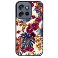 Coque noire taperso pour Moto Edge 60 et Neo Fusion Pro avec motif jungle couleurs d'automne protection antichoc personnalisée