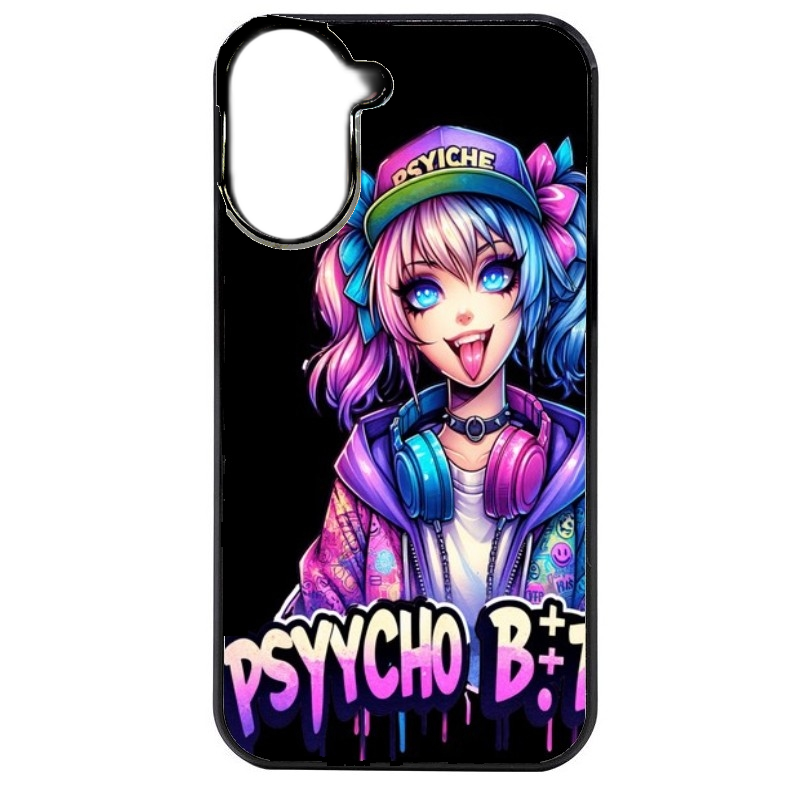 Coque noire taperso pour Redmi A5 4G avec motif anime manga et psycho protection antichoc personnalisée