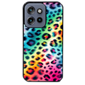 Coque noire taperso pour Moto Edge 60 et Neo Fusion Pro avec motif leopard arc protection antichoc personnalisée