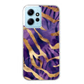 Coque taperso pour POCO X5 5G avec motif zebre violet protection antichoc personnalisée